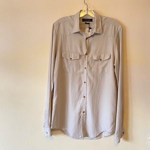 Zara Relaxed Fit Button Shirt Long Sleeve
